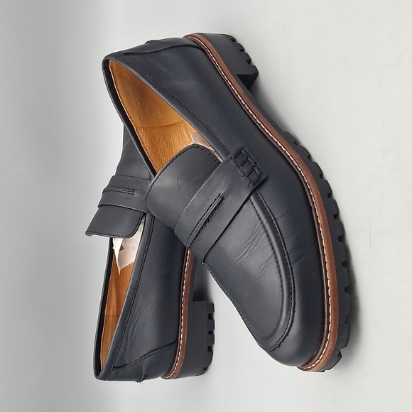 Madewell Shoes - Madewell The Corinne Lugsole Black Loafers Women Sz 8